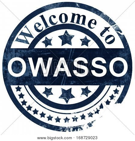 owasso stamp on white background