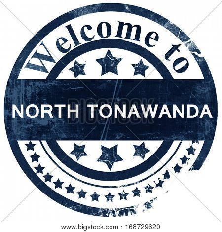 north tonawada stamp on white background