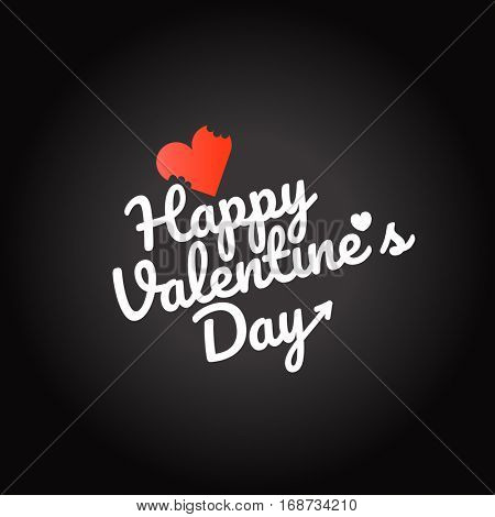 Happy valentines day wishes greeting card.