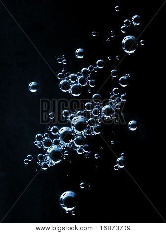 Bolle nel liquido - sfondo natura astratta
