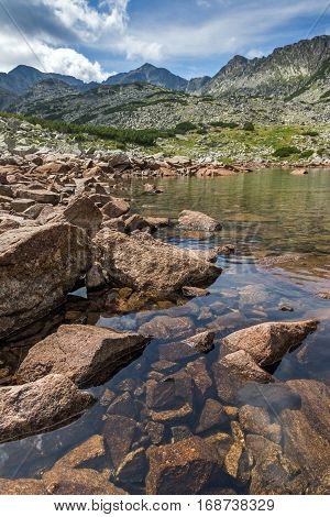 Amazing view of Musalenski lakes and Musala peak, Rila mountain, Bulgaria