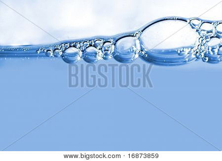 Bolle nel liquido - sfondo natura astratta