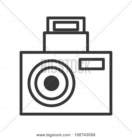 camara party icon design image, vector illustration