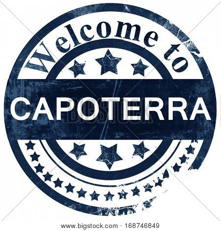 Capoterra stamp on white background