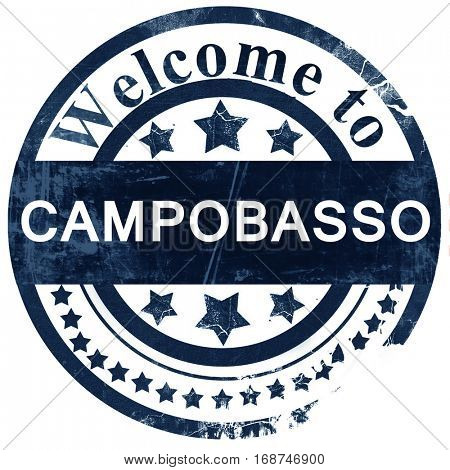 Campobasso stamp on white background
