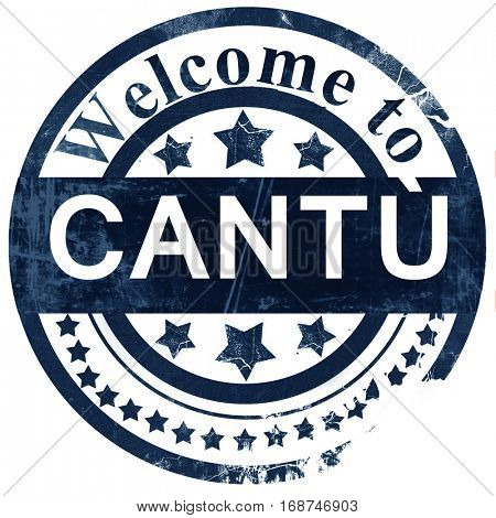 Cantu stamp on white background