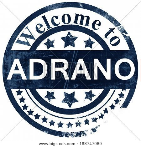 Adrano stamp on white background