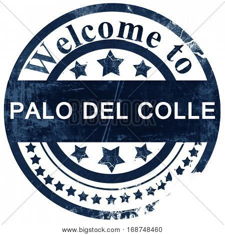 Palo del colle stamp on white background