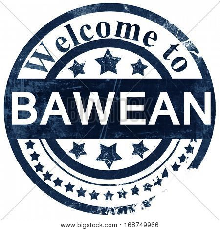 Bawean stamp on white background