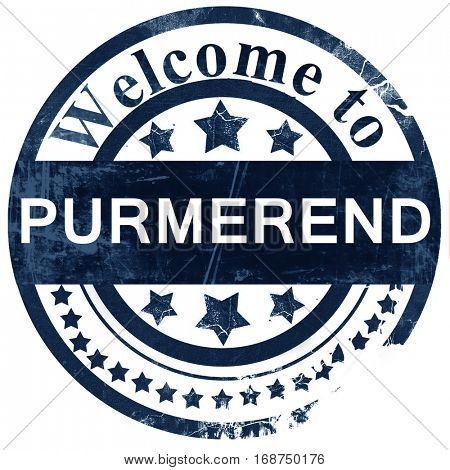 Purmerend stamp on white background