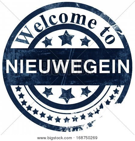 Nieuwegein stamp on white background