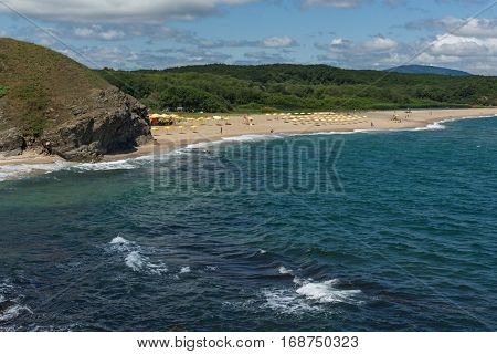 A beach at the mouth of the Veleka River, Sinemorets village, Burgas Region, Bulgaria