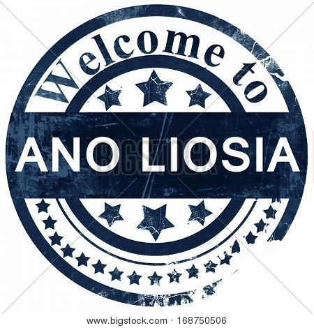 Ano liosia stamp on white background