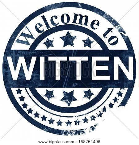 Witten stamp on white background