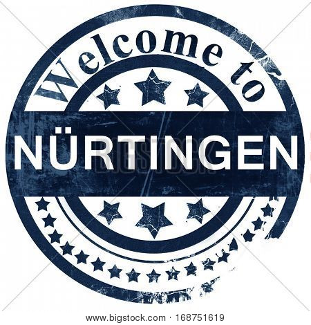 Nurtingen stamp on white background