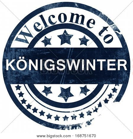 Konigswinter stamp on white background