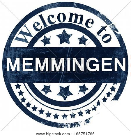 Memmingen stamp on white background