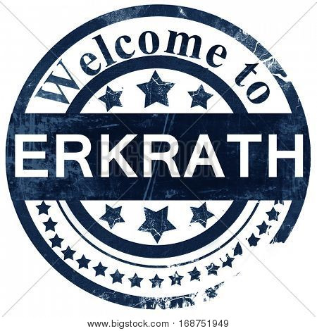 Erkrath stamp on white background