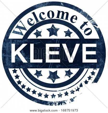 Kleve stamp on white background