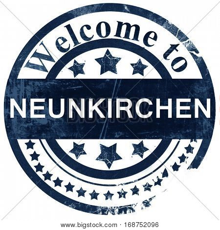 Neunkirchen stamp on white background