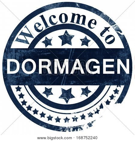 Dormagen stamp on white background