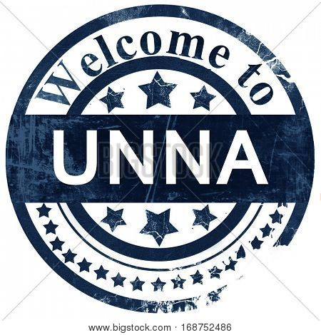 Unna stamp on white background