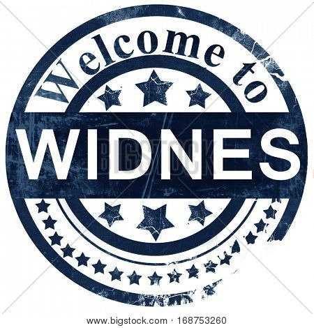 Widnes stamp on white background