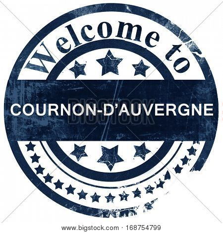 cournon d'auvergne stamp on white background