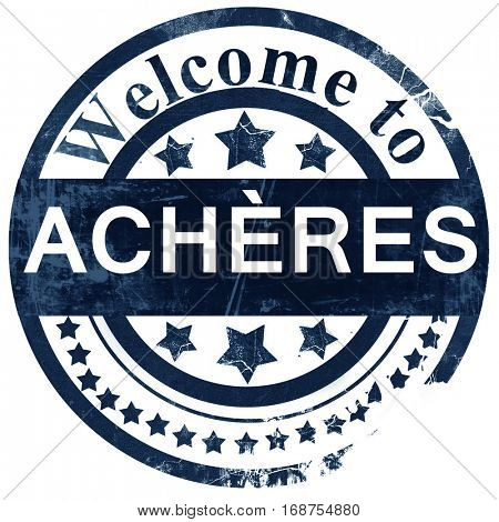 acheres stamp on white background