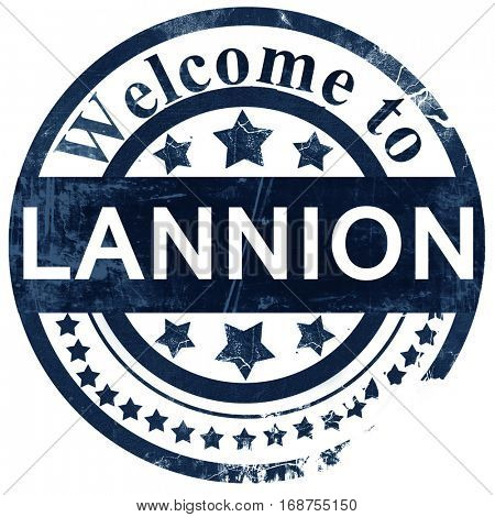 lannion stamp on white background