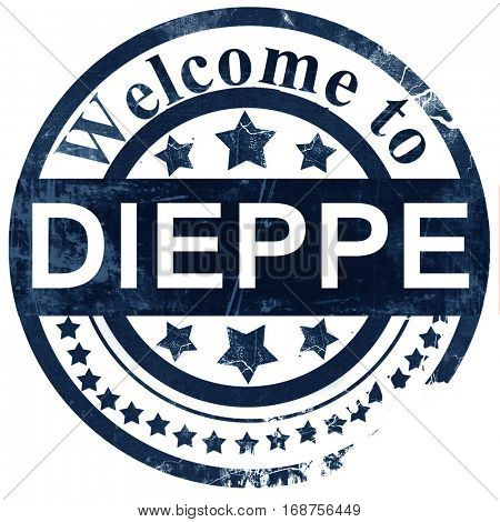 dieppe stamp on white background