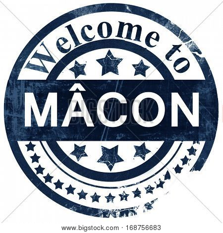 macon stamp on white background