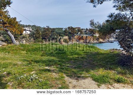 Ruins in Archaeological site of Aliki, Thassos island,  East Macedonia and Thrace, Greece