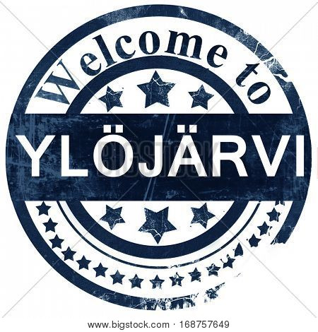 Ylojarvi stamp on white background
