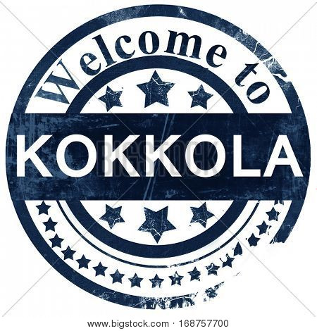 Kokkola stamp on white background