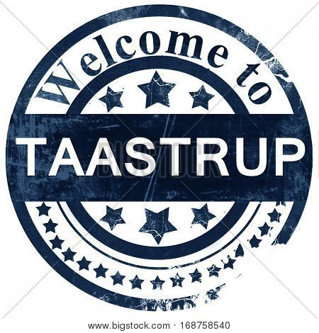 Taastrup stamp on white background