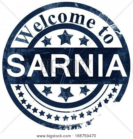 Sarnia stamp on white background