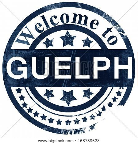 Guelph stamp on white background
