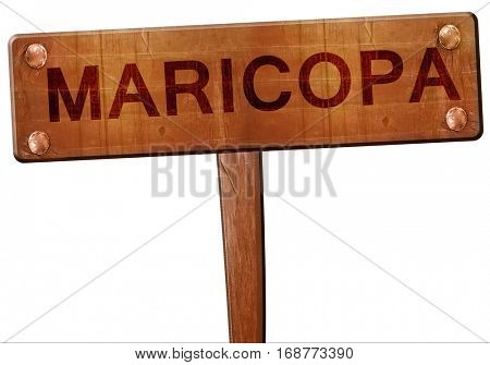maricopa road sign, 3D rendering