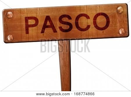 pasco road sign, 3D rendering