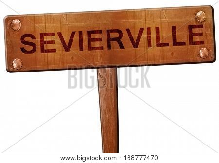 sevierville road sign, 3D rendering
