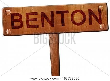 benton road sign, 3D rendering