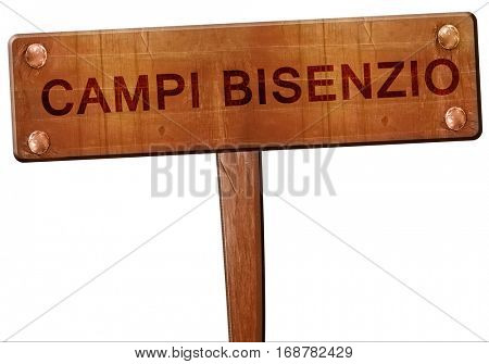 Campi Bisenzio road sign, 3D rendering