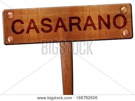 casarano road sign, 3D rendering