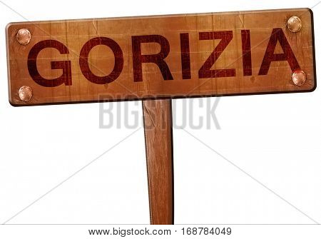 Gorizia road sign, 3D rendering