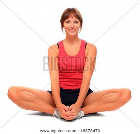 スポーティな若い女性のショット。アクティブなライフ スタイル。