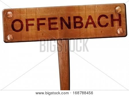 Offenbach road sign, 3D rendering