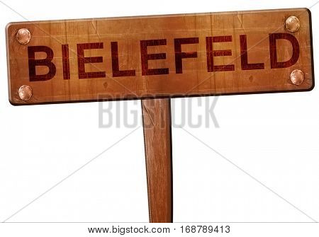 Bielefeld road sign, 3D rendering
