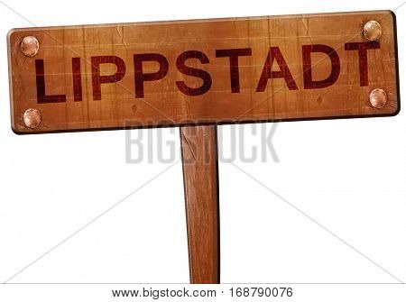 Lippstadt road sign, 3D rendering