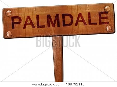palmdale road sign, 3D rendering